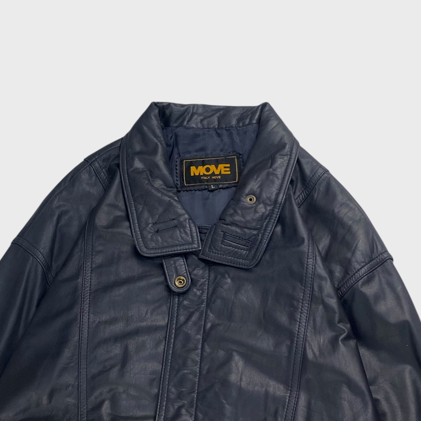 MOVE Leather Jacket Black Size L