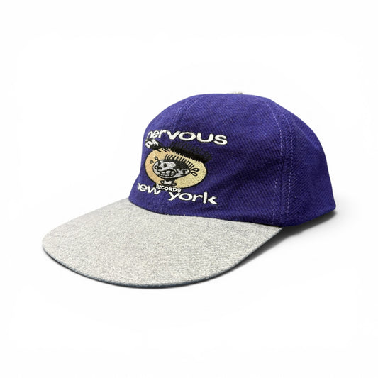 NERVOUS RECORDS Vintage Character Snapback Cap Size ONE SIZE