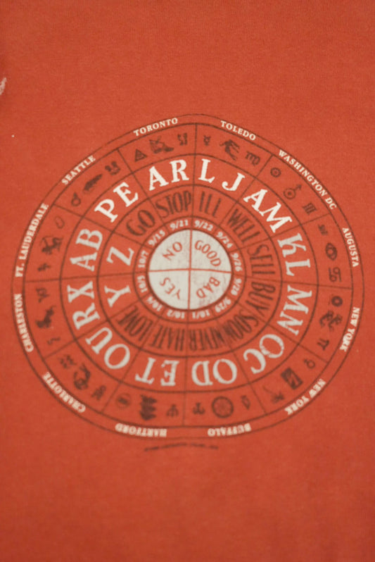 PEARL JAM 90s T-shirt Red Size XL