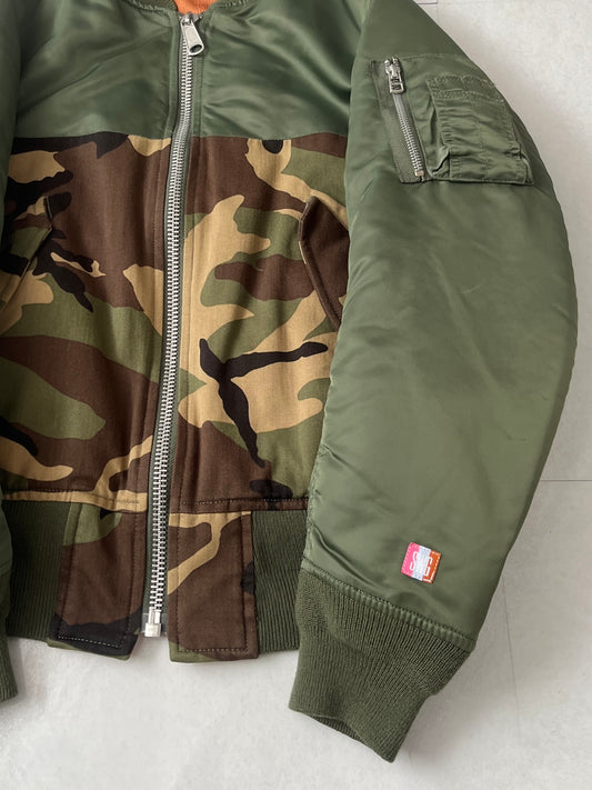 Swagger Multi Camo Nylon Jacket Size M