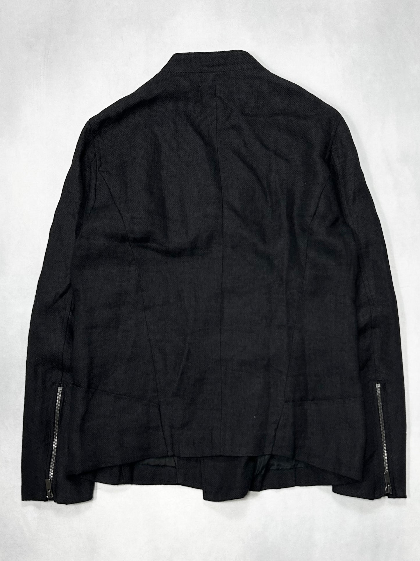 Diet Butcher Slim Skin Linen Double Rider Jacket Size 1