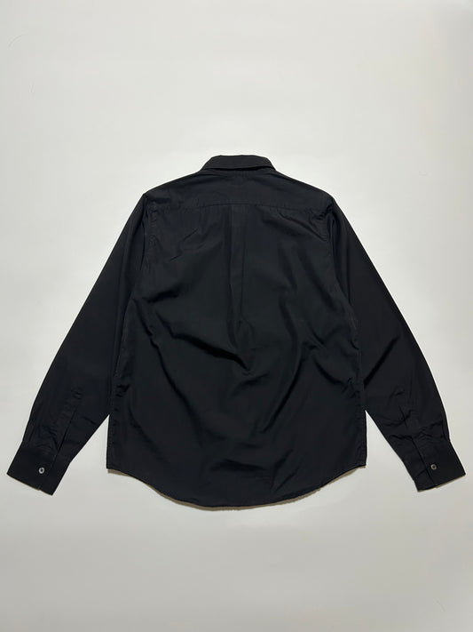 A.P.C. AW98 Plain Cotton Long Sleeve Shirt Black Size M