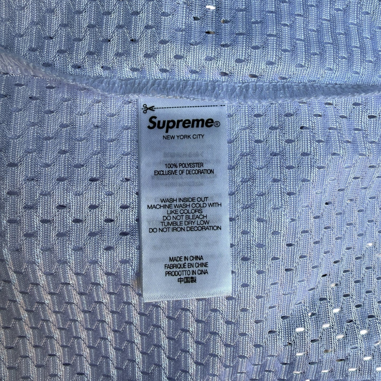 Supreme x BOUNTY HUNTER 23FW Mesh Long Sleeve Jersey Size L