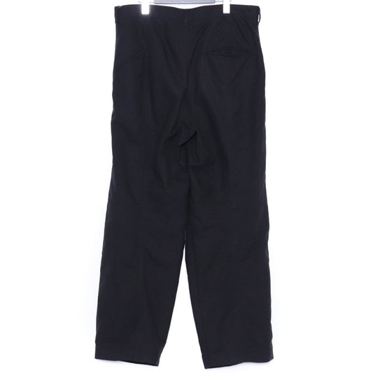 THE VIRIDI-ANNE Garment Dye Cotton Wide Pants Black Size 3