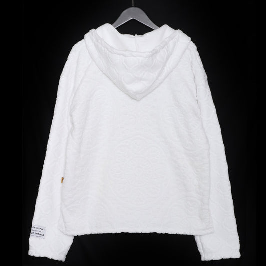 Gallery Dept. White Cotton Pile Mexican Hoodie Size S