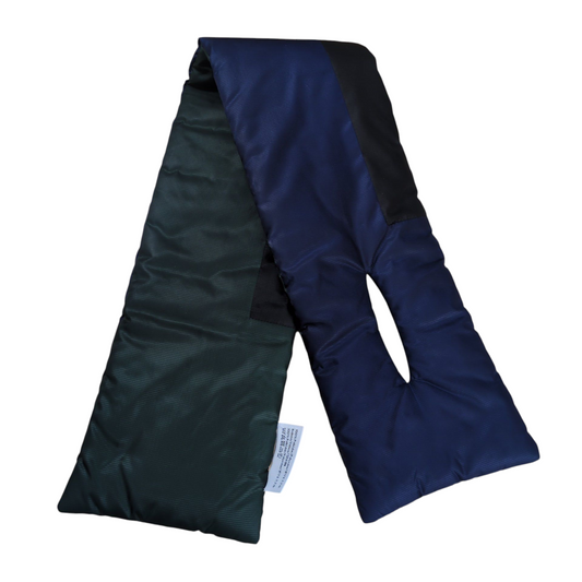 LOEWE Logo Patch Panel Down Scarf Multi