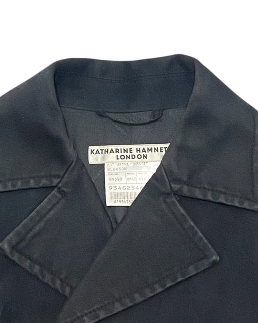 Katharine Hamnett London Black Button Up Jacket