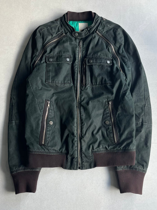 Diesel Green Gimmick Cotton Jacket Size L
