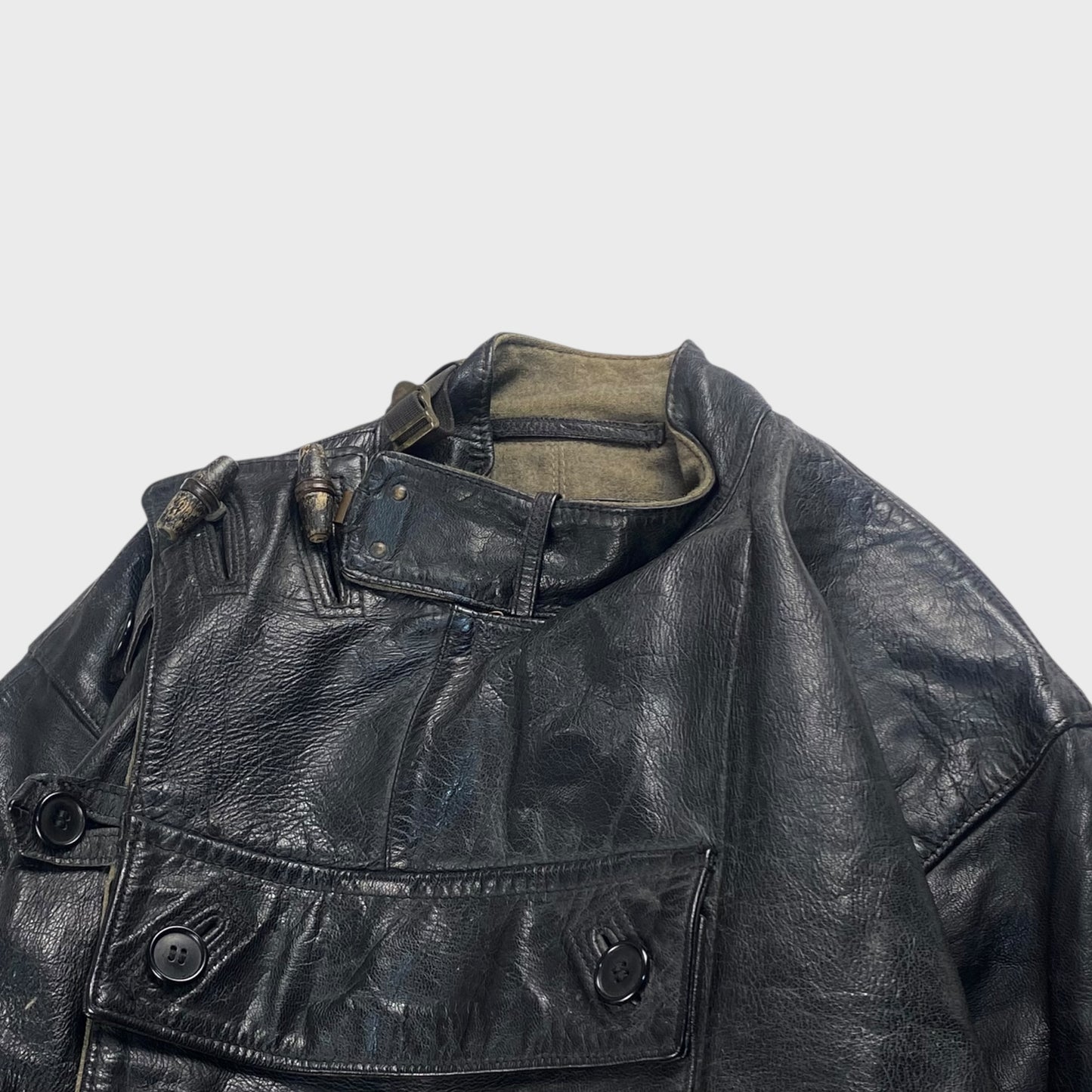 () Leather Jacket Black Size L