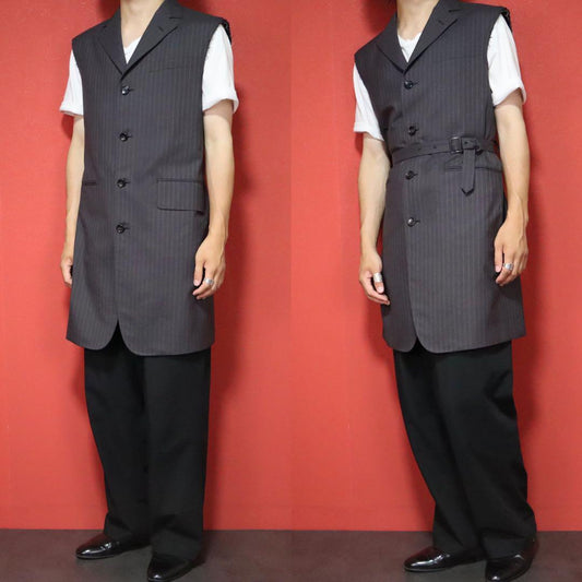 Junya Watanabe 22SS Frayed Striped Dark Gray Long Size S