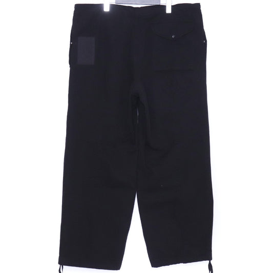 TEN C 25SS Cotton Gabardine Army Cargo Pants Black Size 48
