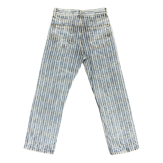 Christian Dior Bee Tag Striped Denim Jeans Size 34