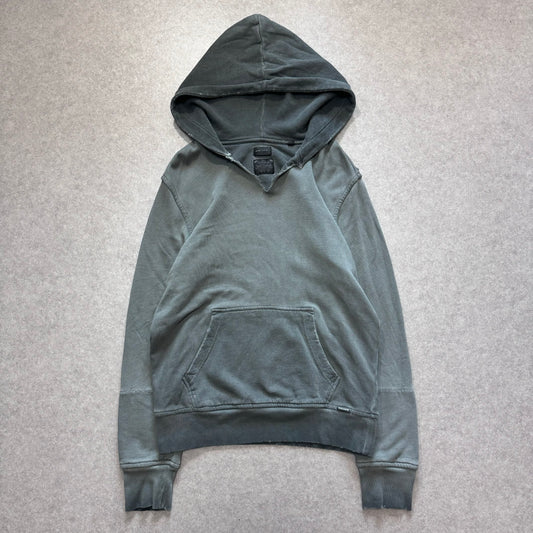 Diesel 00s Gray Fade Design Hoodie Size M