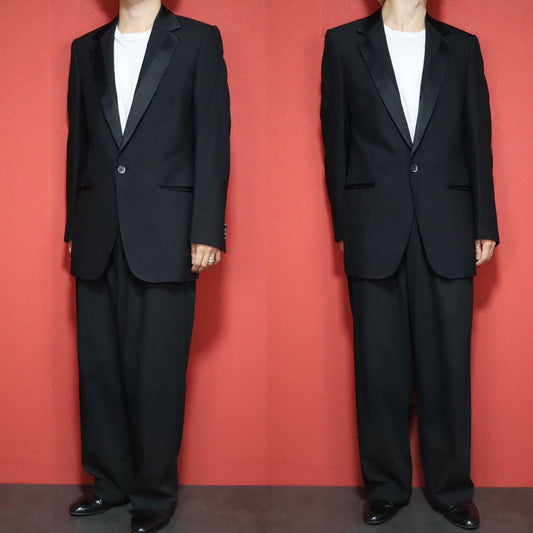 DOLCE & GABBANA 06SS Tuxedo Silk Trim Wool Blazer Size 48