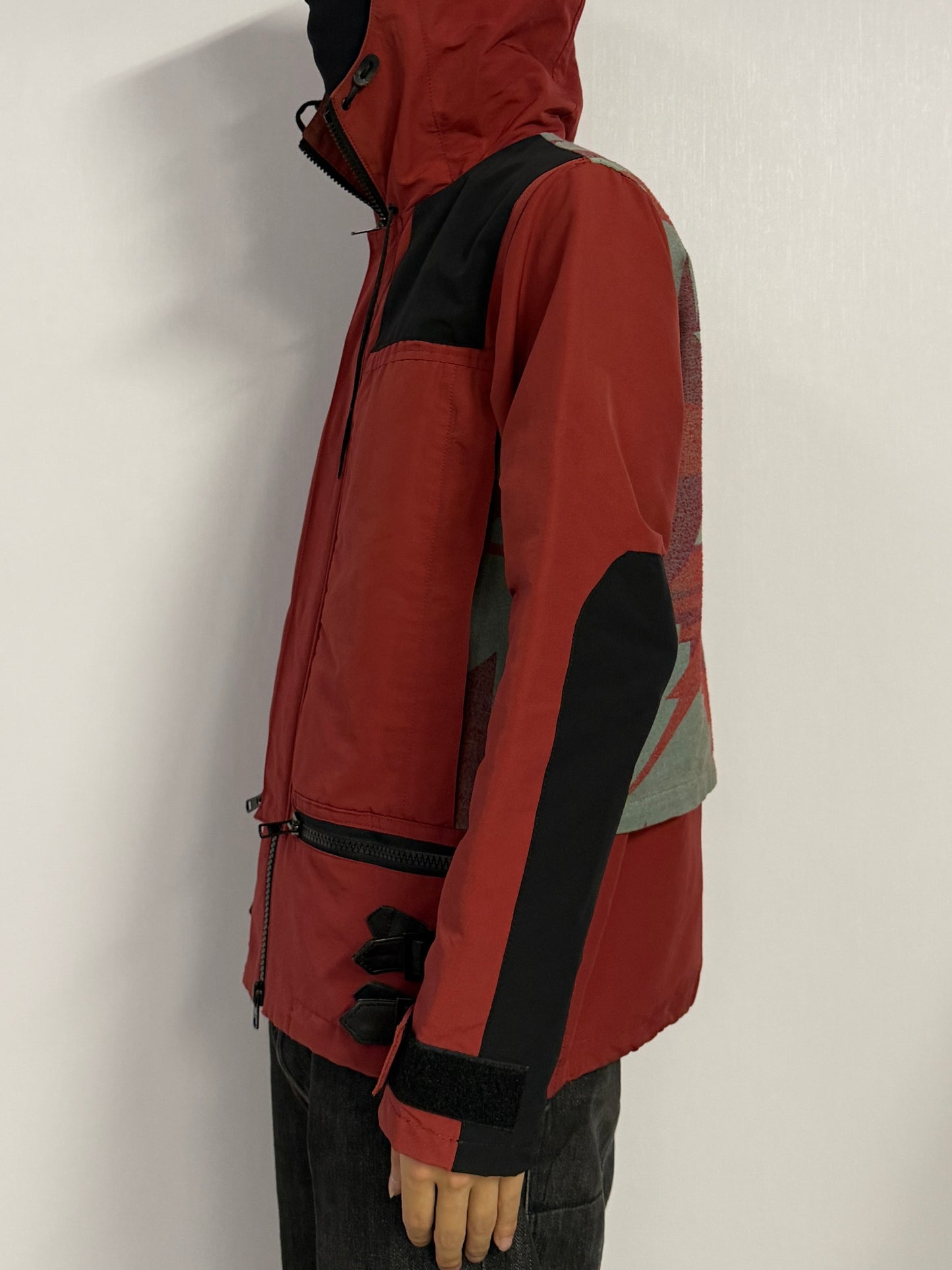 WHIZ LIMITED Red Cotton Nylon Gimmick Jacket Size M