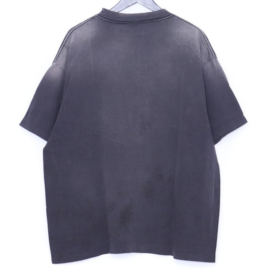 SAINT MICHAEL 25SS Egg Print T-Shirt Black Size L