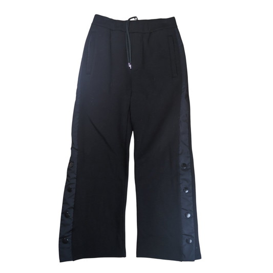 PRADA Triangle Logo Side Snap Easy Pants Black Size XS