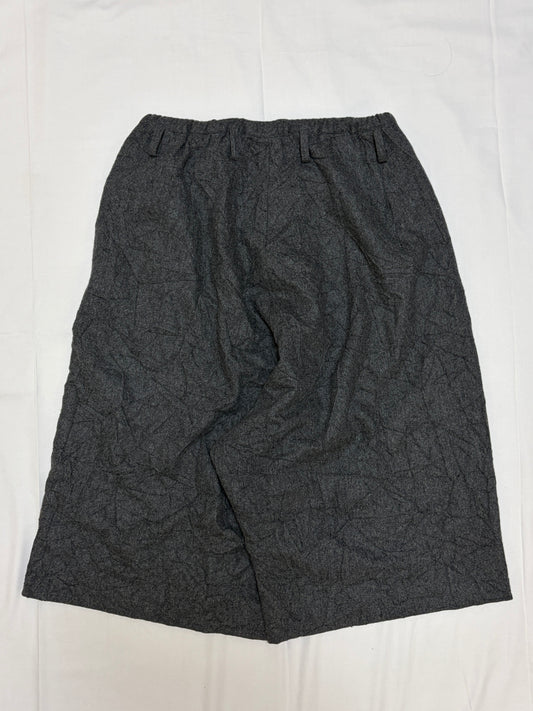 Yohji Yamamoto Y's Gray Wool Blend Shorts Size 2