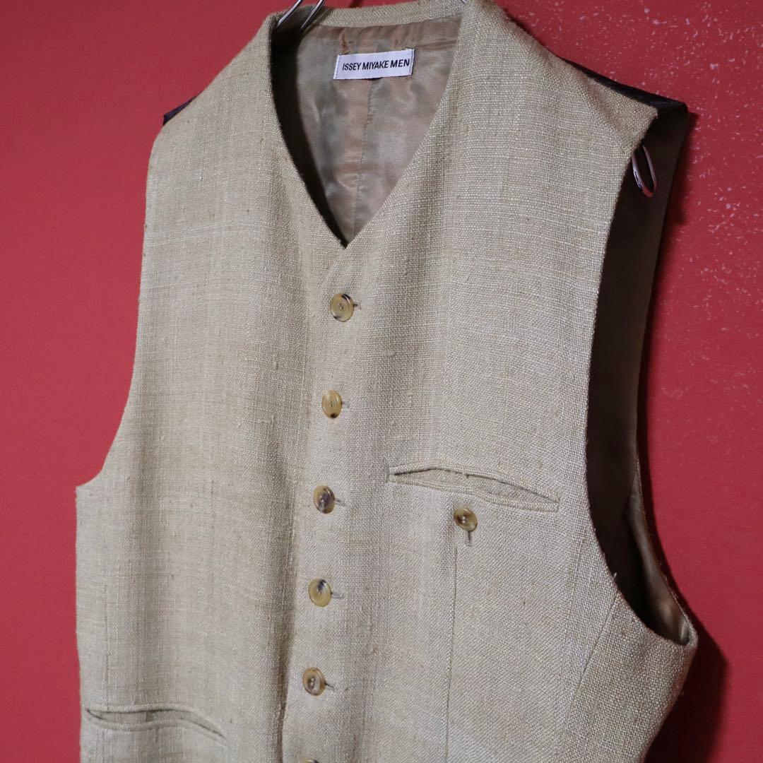 ISSEY MIYAKE MEN 97AW Archive Silk Check Vest Size L