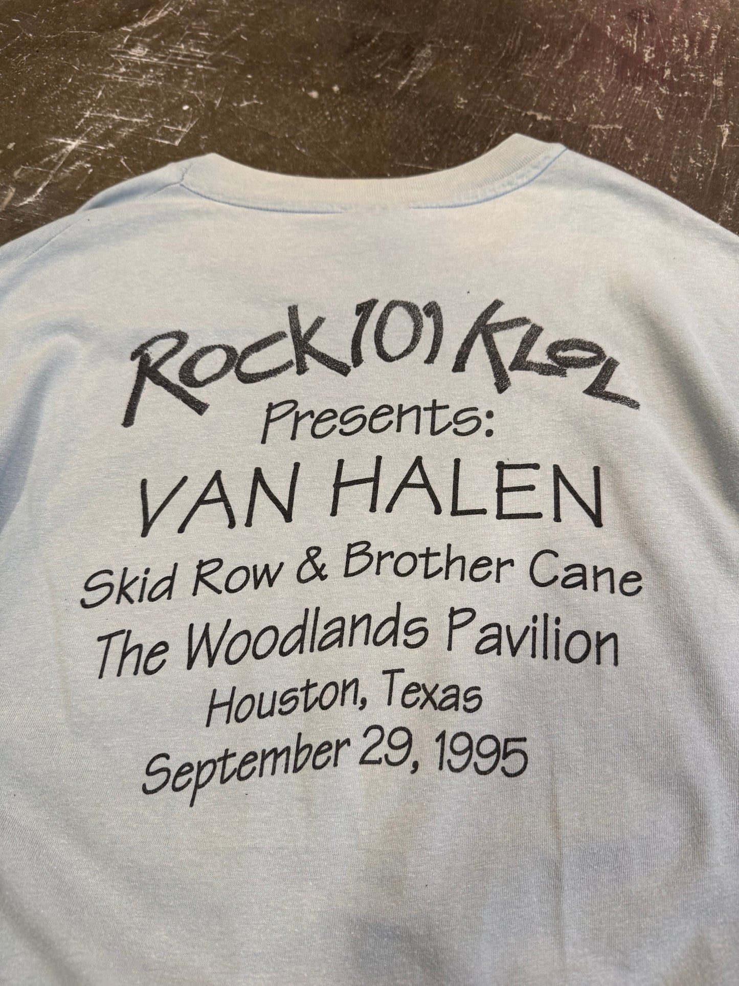 Vintage Rock (O) Klol Blue Cotton T-Shirt Size XL