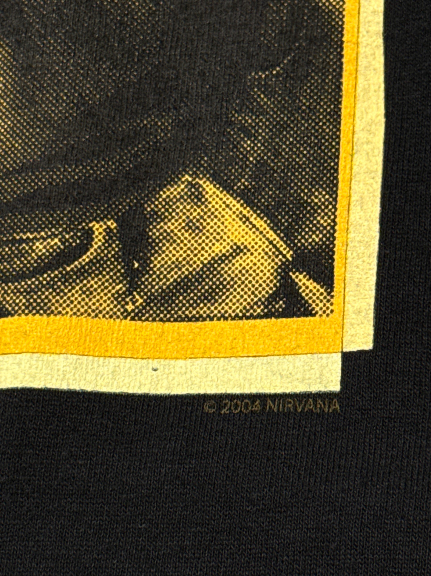 NIRVANA 00s Deadstock Band T-Shirt ©2004 Black Size XXL