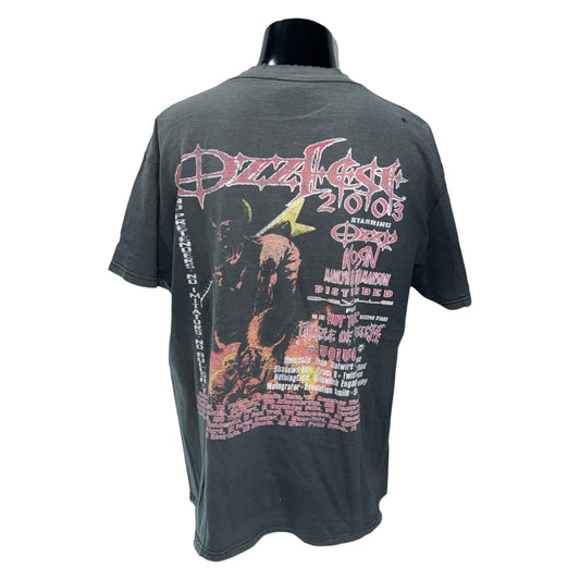 OZZY OSBOURNE Y2K OZZFEST 2003 Tour T-Shirt Size L