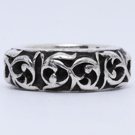 CHROME HEARTS Eternity Vine Band Ring Silver Size JP 9