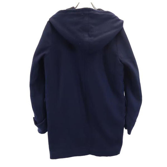 SEE BY CHLOE Padded Hooded Wool Coat Navy Blue Size 4