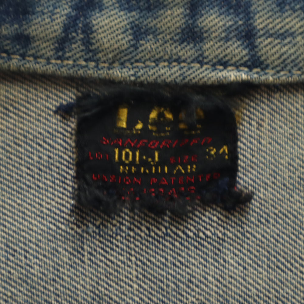 Lee 50s Vintage 101J Red Tag Denim Jacket Size 34