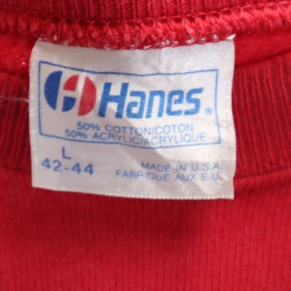 Hanes Vintage 80s 90s USA Made Sweatshirt Red Size L