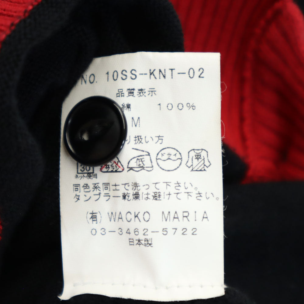 WACKO MARIA V-Neck Knit Cardigan Black Size M