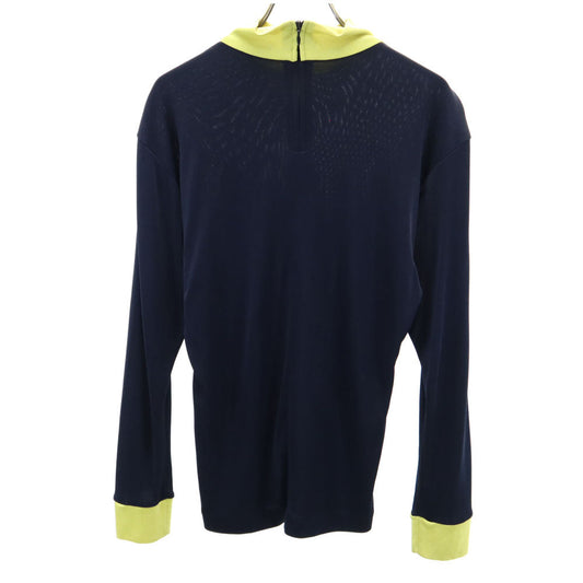 ISSEY MIYAKE 80s Vintage Long Sleeve Top Navy Size M