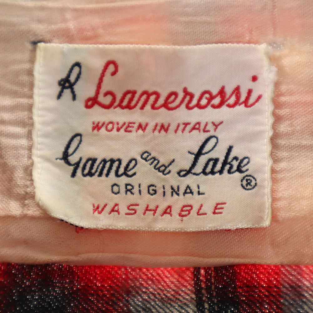 Game and Lake 50s 60s Vintage Ombre Check Shirt Red
