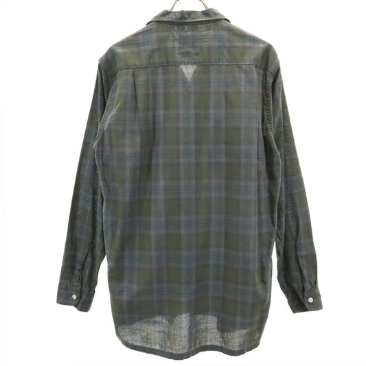 PENNEYS 60s Towncraft Check Open Collar Shirt Gray Size M