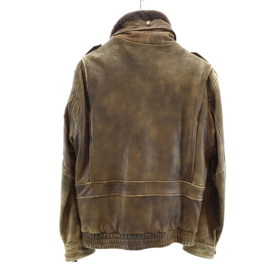 HARLEY DAVIDSON 90s Flight Lined Jacket Brown Size 40