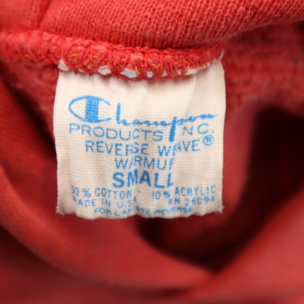 Champion 70s USA Reverse Weave Hoodie Red Size S
