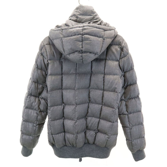 DUVETICA AKM Wool Hooded Down Jacket Gray Size XL