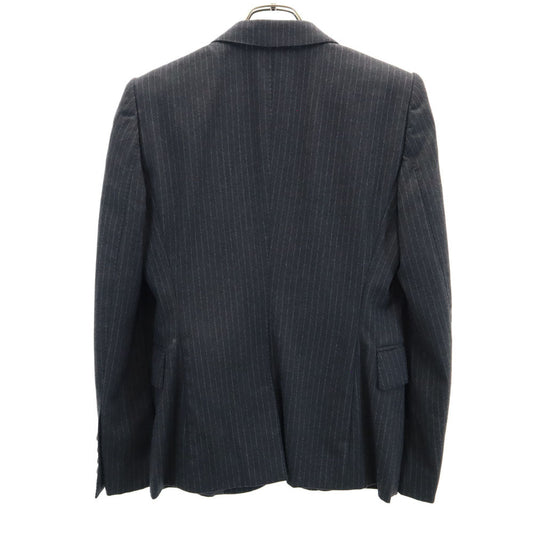 GUCCI Italian Pinstripe Tailored Charcoal Gray Jacket Size 40