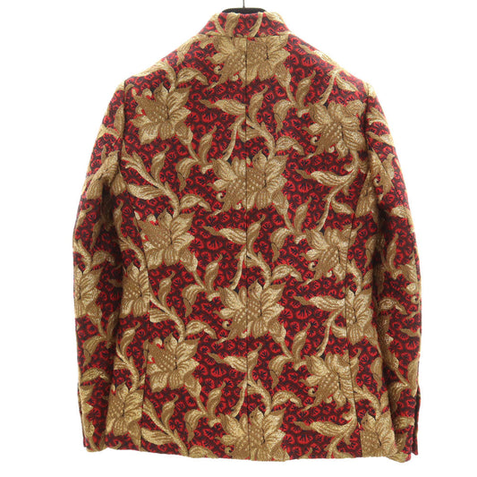 GUCCI Floral Jacquard Jacket Red Size 38