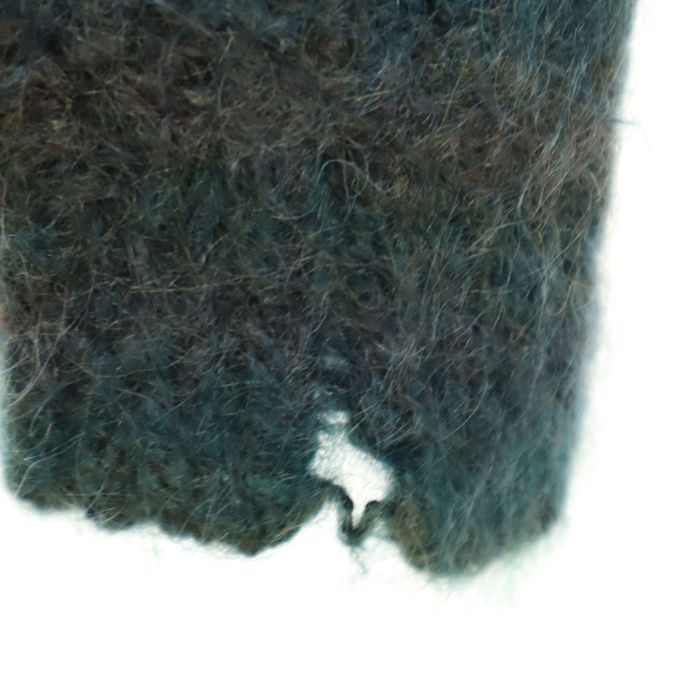 VINTAGE 60s 70s Mohair Knit Sweater Green