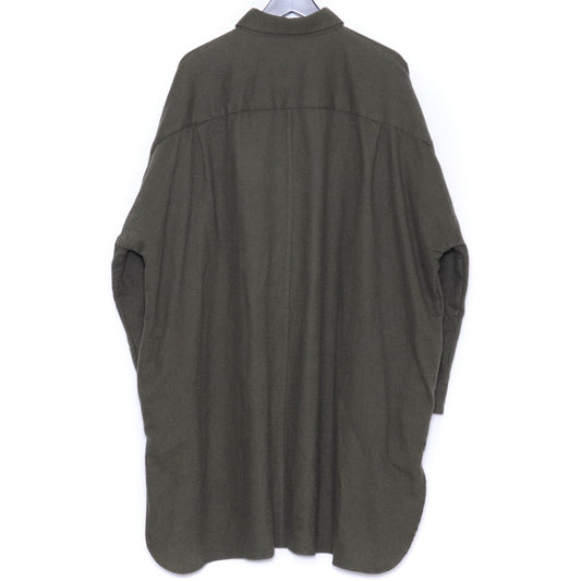 MARKA Regular Collar Long C/W Twill Jacket Khaki Size 2