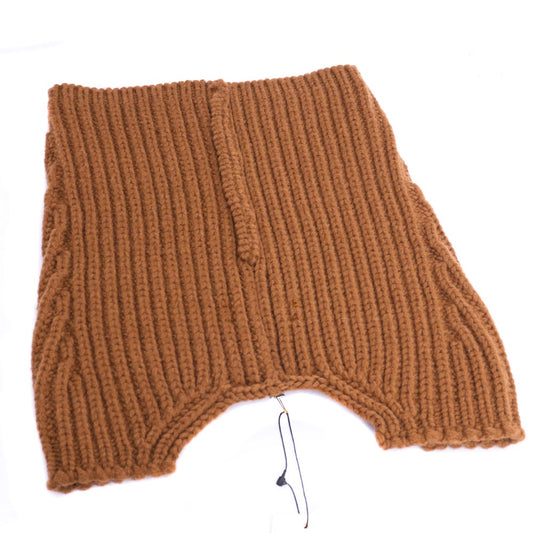 DRIES VAN NOTEN 25AW Zip-Up Scarf Brown Size ONE