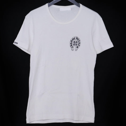CHROME HEARTS OLD 90s Cemetery Cross T-Shirt White Size M