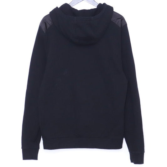 Prada Cotton Triangle Logo Hoodie Black Size M