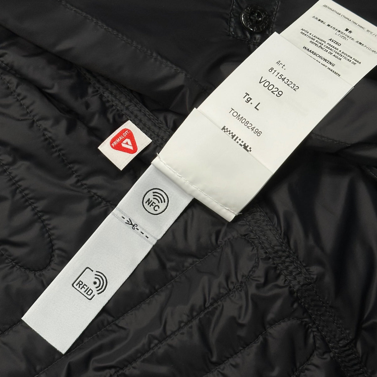 STONE ISLAND 24AW PERTEX PRIMALOFT Jacket Black Size L