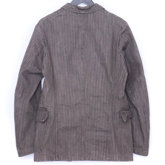 Sugar Cane Brown Stripe Herringbone Sports Coat Size 38