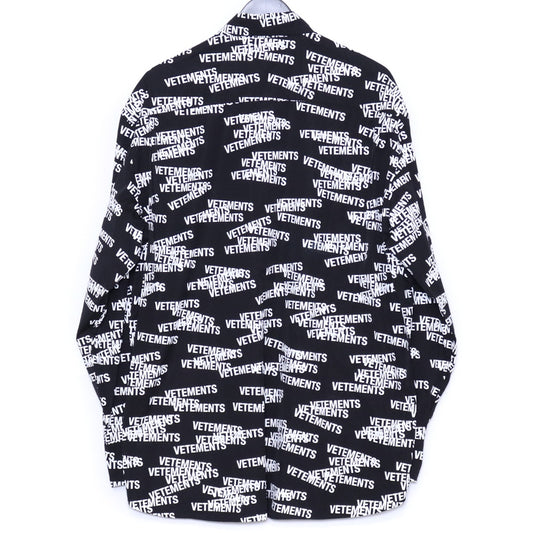 Vetements 22SS STAMPED LOGO Long Sleeve Shirt Size S