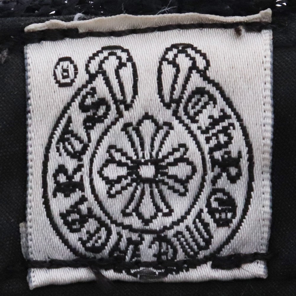 Chrome Hearts Old 3 Cemetery Cross Patch Cap Black Size F