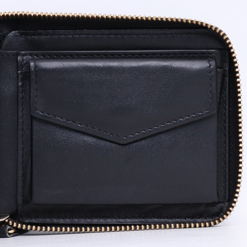 MAISON MARGIELA Around Zip Leather Wallet Black Size F