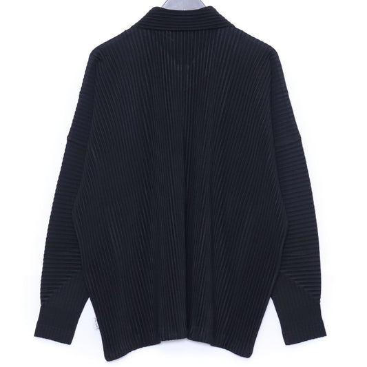 HOMME PLISSE ISSEY MIYAKE 25SS Pleated Jacket Black Size 3